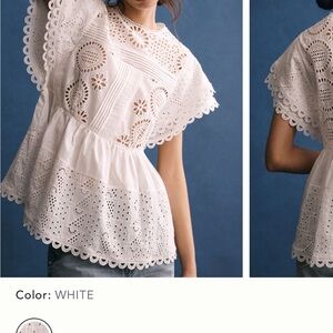 Anthropologie Forever That Girl White Eyelet top *sold out online